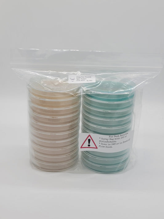 Pre Poured Petri Dish Beyond Agar Powder Twenty Pack Lab Supply Mushroom Genetics